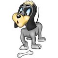 Free Gray Dog And Bone Stock Photo - 1966970