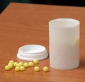 Free Vitamins On A Table Royalty Free Stock Images - 1979269