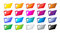 Free File Folders Color Royalty Free Stock Photo - 19739425