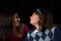 Free Teen Posing Over Black Backdrop Royalty Free Stock Photography - 1981217