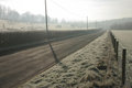 Free Misty Monring On A Rural Road Royalty Free Stock Photos - 1990398