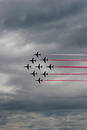 Free Red Arrows Formation At Eastbourne Air Show 2005 Royalty Free Stock Photography - 201247