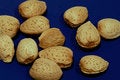 Free Almonds On Blue Royalty Free Stock Photos - 2000828