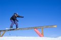 Free Snowboarder Doing A Boardslide Royalty Free Stock Photography - 2010827