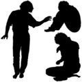 Free Mans Silhouettes 02 Stock Photography - 2044872