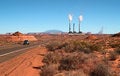 Free The Landscape Near Page, Arizona With A Power Plant Royalty Free Stock Photos - 2050118