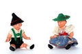 Free 2 Dolls With Traditional European Dresses Royalty Free Stock Image - 2051116