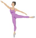 Free Dance Series - Arabesque 1 (purple) Royalty Free Stock Images - 2052649