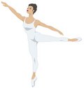 Free Dance Series - Arabesque 1 (white) Royalty Free Stock Photography - 2052657