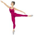 Free Dance Series - Arabesque 1 (red) Royalty Free Stock Images - 2052659