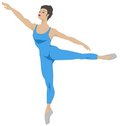 Free Dance Series - Arabesque 1 (blue) Stock Photo - 2052660