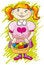 Free EASTER - Girl With Basket Stock Photo - 2058920