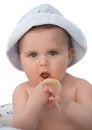 Free Baby Taking A Bath Royalty Free Stock Photography - 2096037