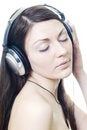 Free Brunette In Headphones Royalty Free Stock Images - 2108379