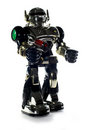 Free Toy Robot + Gun In Backlight Stock Photo - 2117230