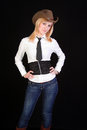 Free Sexy Blonde Cowgirl Stock Images - 2118504
