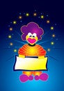 Free Clown With Empty Board Stock Photo - 2118550