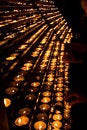 Free Burning Candles Inside A Cathe Stock Photo - 2133780