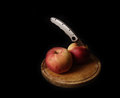 Free Apple With Knife Royalty Free Stock Images - 2137339