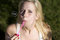 Free Girl Blowing Bubbles Stock Photos - 2132133