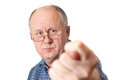 Free Senior Man Showing The Fig Stock Photography - 2147442