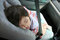 Free Boy Fasten Seat Belt Sleeping Stock Photos - 2144423