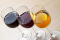 Free Three Colors Of Wine Royalty Free Stock Image - 21468376