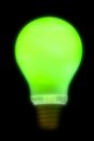 Free Blurry Green Lightbulb Royalty Free Stock Images - 2160959