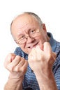 Free Bald Senior Man Fooling Around Stock Photo - 2163290
