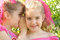 Free Twin Sisters Sharing A Secret Stock Images - 2161604