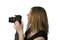 Free Woman Looking Through Camera Stock Image - 2179201