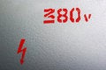Free Red Warning Inscription Stock Images - 2186944