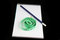 Free Notepad Pencil And Tape Stock Photo - 2198740