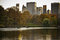 Free Central Park Great Pond In The Fall Royalty Free Stock Photo - 22009845