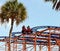 Free Blue And Orange Rollercoaster Royalty Free Stock Image - 2217606