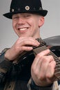 Free The Musician Smiles Royalty Free Stock Photos - 2227518