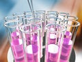 Free Circular Rack Of  Test Tubes Stock Images - 2230834