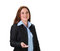 Free Woman Showing Business Card Royalty Free Stock Image - 2236196