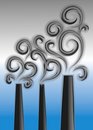 Free Smoke Stacks Pollution Clipart Royalty Free Stock Photos - 2257988