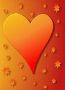 Free Red And Gold Heart Royalty Free Stock Photos - 2258768