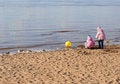 Free Two Girls Play On The Beach Stock Photos - 2265433