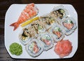 Free Sushi On A Plate Japan Cuisine Stock Photo - 2278950