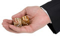 Free Palm With Pair Of Dice Stock Image - 2288481
