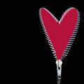 Free Red Zipped Heart Royalty Free Stock Photos - 2298348