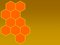Free Bees Honeycomb On Left Stock Images - 2314814
