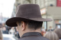 Free Man In Cowboy Hat On Street Royalty Free Stock Photos - 2326618