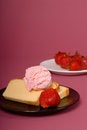 Free Pound Cake With Ice Cream Stock Photo - 2331690