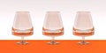 Free Three Unique Wine Glasses Royalty Free Stock Images - 2340779
