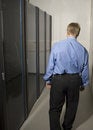 Free Man Showing Server Room Royalty Free Stock Photo - 2346465