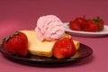 Free Pound Cake With Strawberries Stock Image - 2349021
